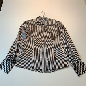 Stripes Button Down Blouse